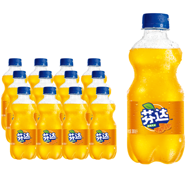 地区88vip美年达橙味碳酸汽水330ml24罐果味饮料饮品细长罐包装随机发