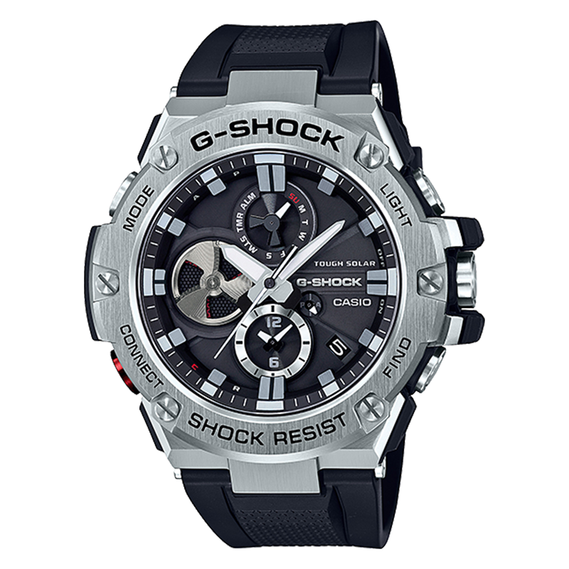 卡西欧手表gshock钢铁之心太阳能蓝牙男表防水gstb1001a
