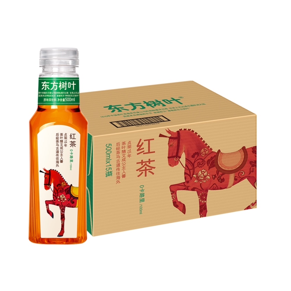 88vip农夫山泉东方树叶红茶500ml15瓶整箱装0糖0卡健康茶饮料