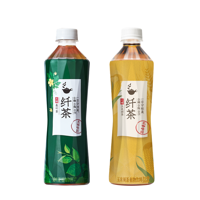 李佳琦直播间元气森林出品纤茶无糖0卡饮料500ml15瓶