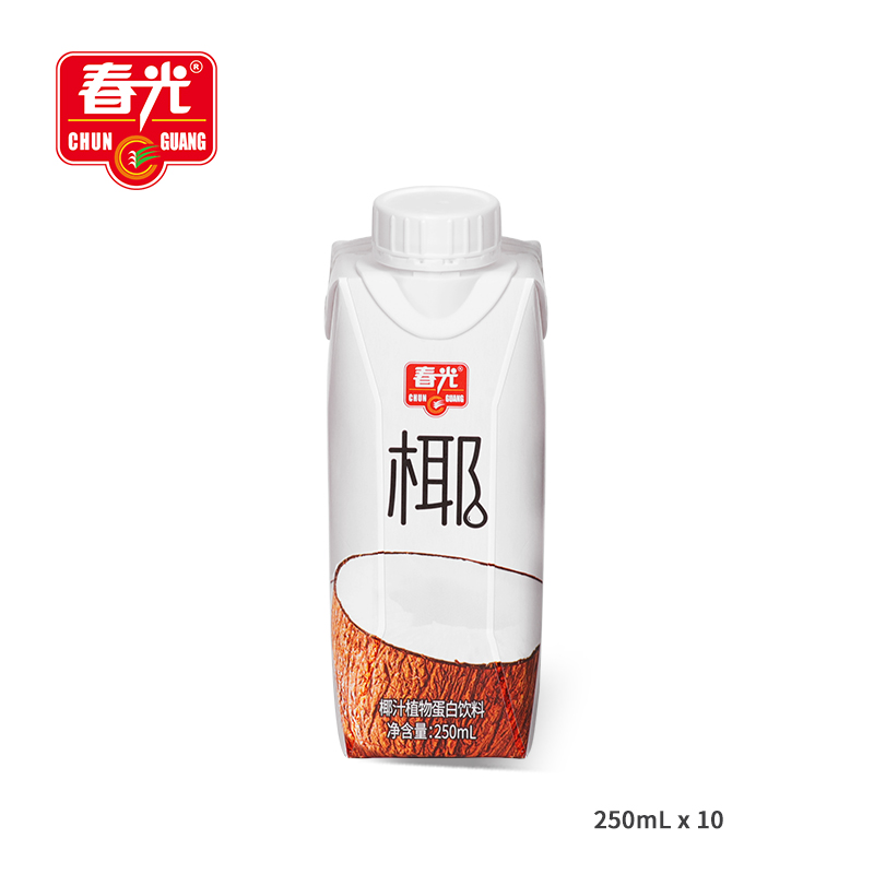 烈儿专享春光海南特产生榨椰汁椰奶椰乳250ml10植物蛋白饮料