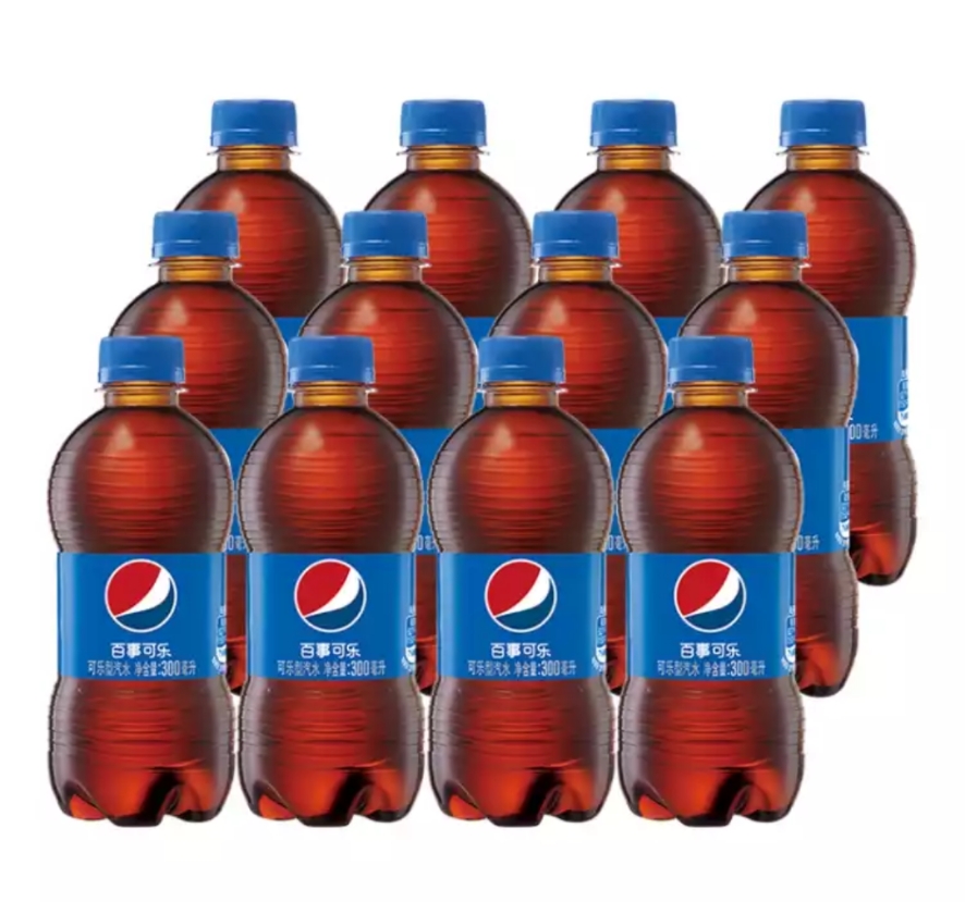 限地区:百事可乐 pepsi 汽水 碳酸饮料 300ml*12瓶*3件