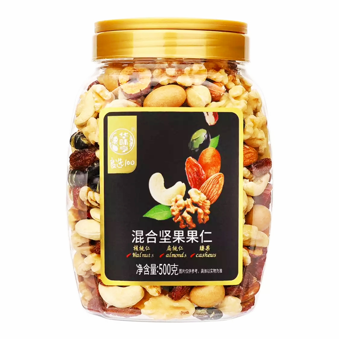 华味亨 混合坚果果仁 500g/罐