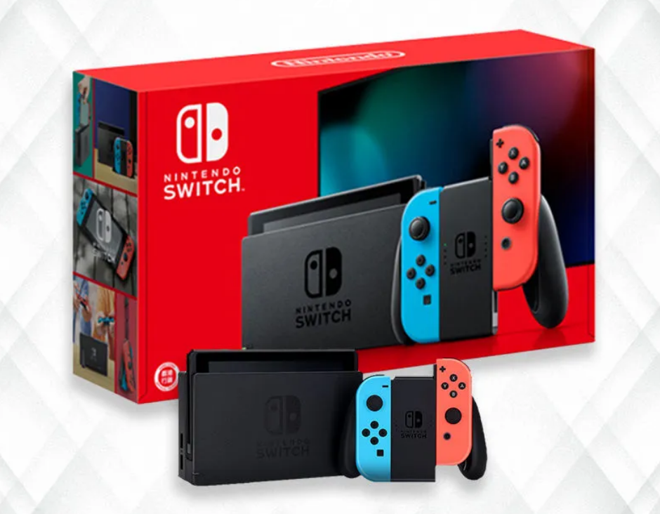 拼多多百億補貼：Nintendo 任天堂 日版 Switch游戲主機 續航增強版 紅藍
