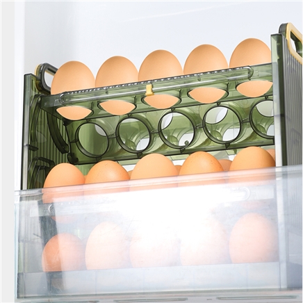 弘鑫安 冰箱侧边翻转鸡蛋收纳盒  1个双层