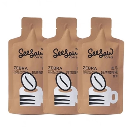 天猫U先：Seesaw 斑马 超浓常温咖啡原液  大容量浓缩深度烘焙醇苦  3条
