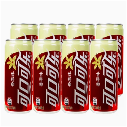 可口可乐 香草味汽水 330ml*24罐
