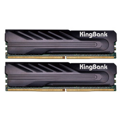 京喜APP、需抢券：KINGBANK 金百达 黑爵系列 DDR4 3600MHz 台式机内存 32GB（16GBx2）马甲条 黑色389元包邮（需用券）