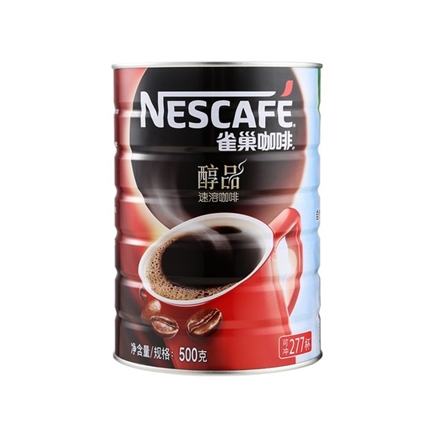 概率券、88VIP：Nescafe雀巢咖啡 醇品黑咖啡 277杯500g*1罐+凑单