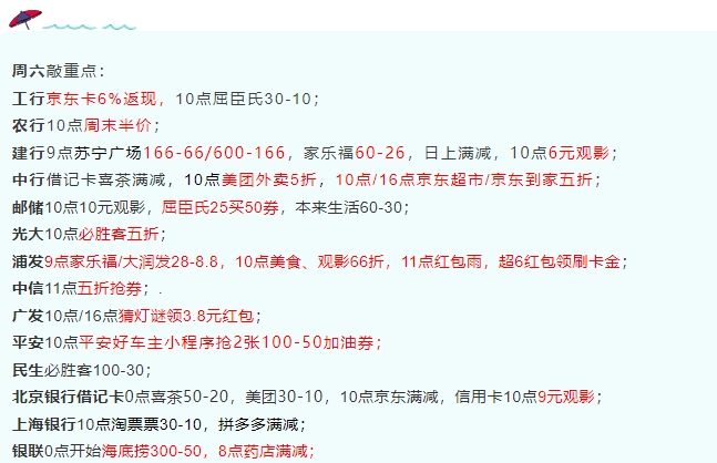 2月26日周六-农行/中信5折券、中行京东/美团外卖5折、平安100-50加油券、广发猜灯...-惠小助(52huixz.com)