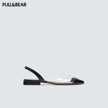 1日0点：PULL＆BEAR 女士透明拼接凉鞋79元包邮