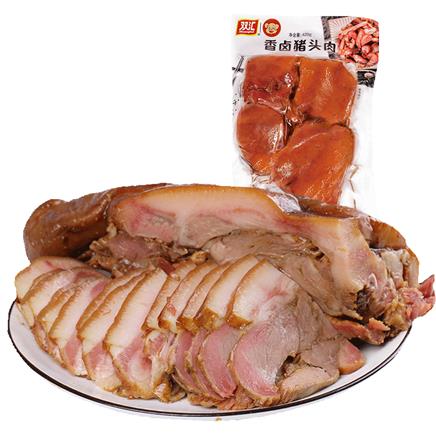 双汇 猪肉 酱香卤味猪头肉 420g*2件54.8元包邮（需用券，合27.4元/件）