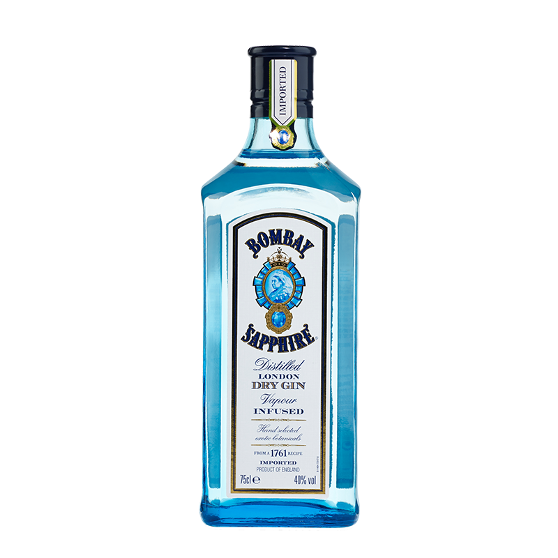 孟买bombay蓝宝石金汤力金酒毡酒琴酒杜松子酒基酒调酒洋酒750ml