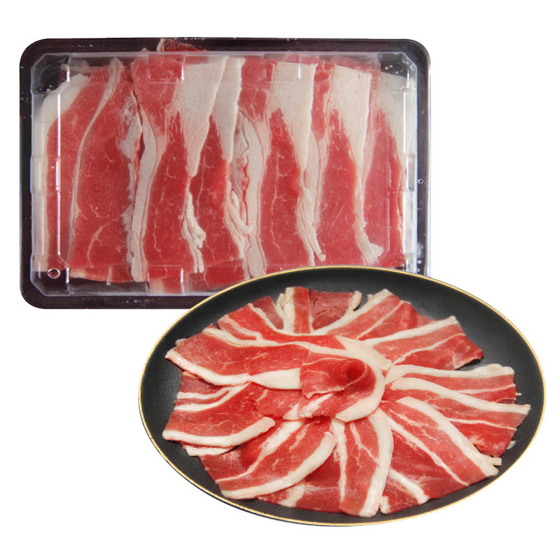 农夫好牛 澳洲谷饲原切肥牛片400g  牛肉片肥牛卷 烤肉烧烤 火锅食材