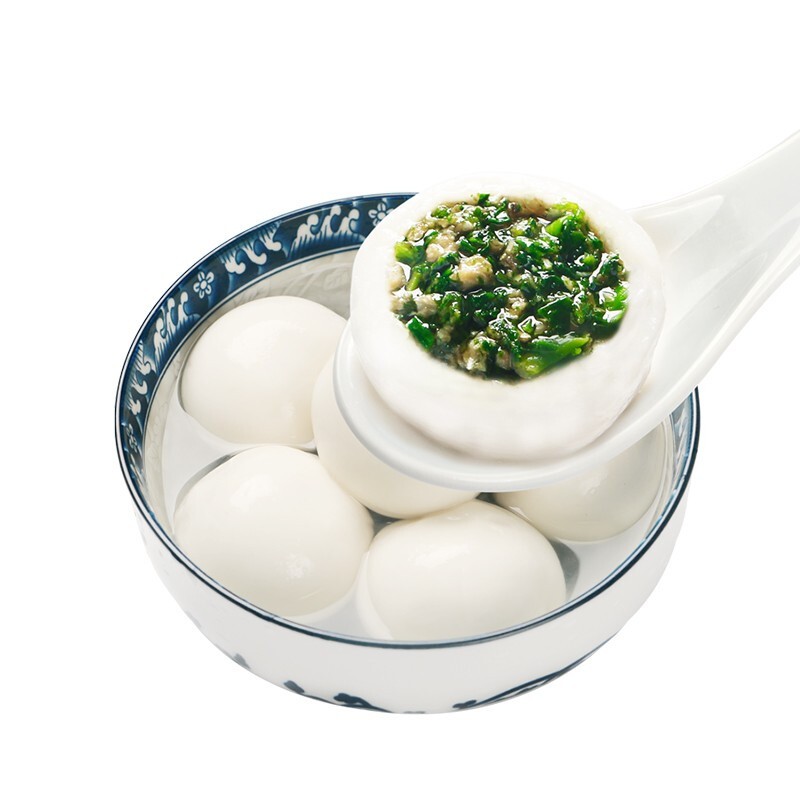 苏式大汤团荠菜猪肉黄米花生大汤圆苏州特产元宵速冻大团子早餐点心