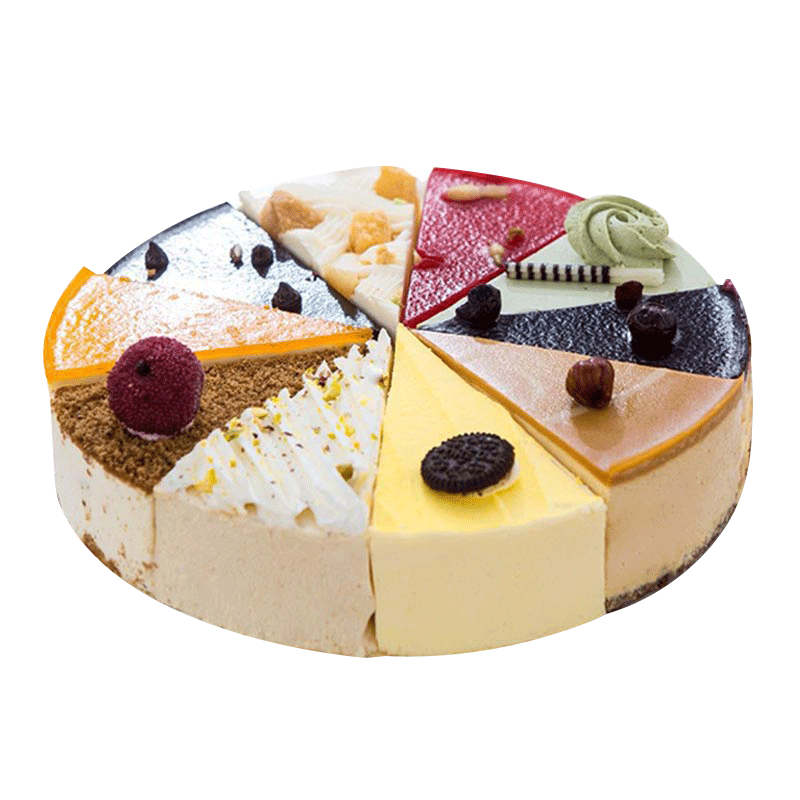 拍3件 斓可 十全十美慕斯蛋糕900g 10片 8寸 生日蛋糕网红甜品下午茶
