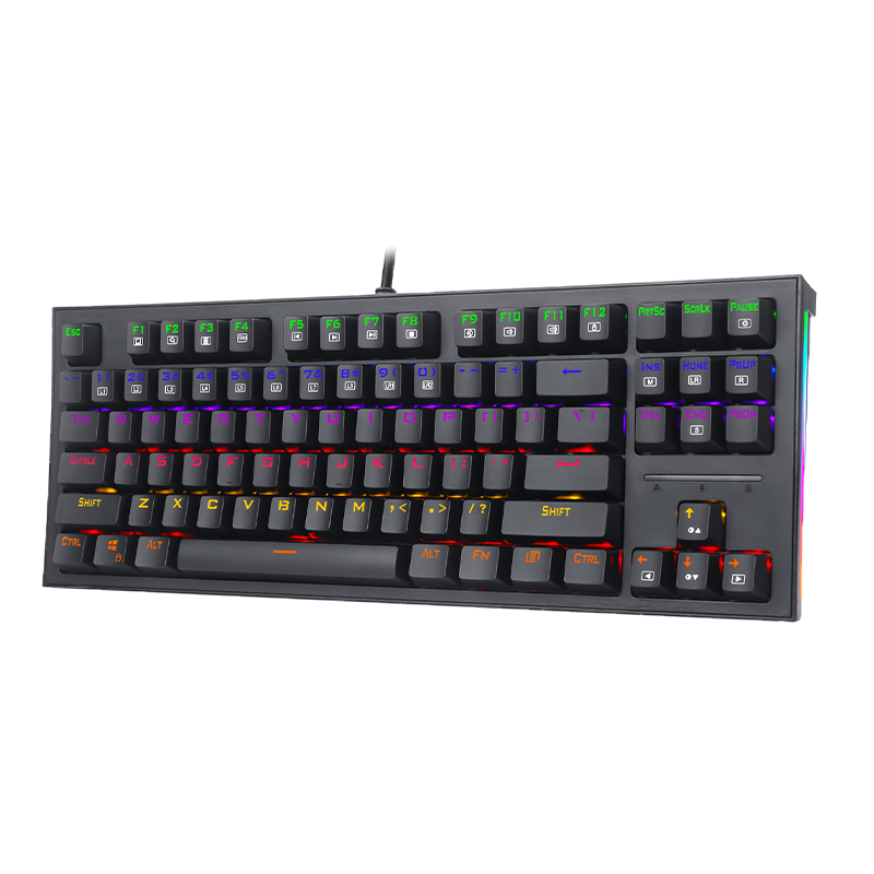 微星(msi)gk50z mini 机械键盘 红轴 rgb光效 有线 游戏电竞办公键盘