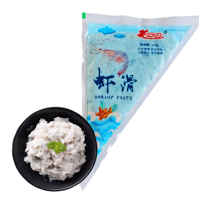 蓝雪冷冻青虾滑150g袋装火锅食材海鲜年货