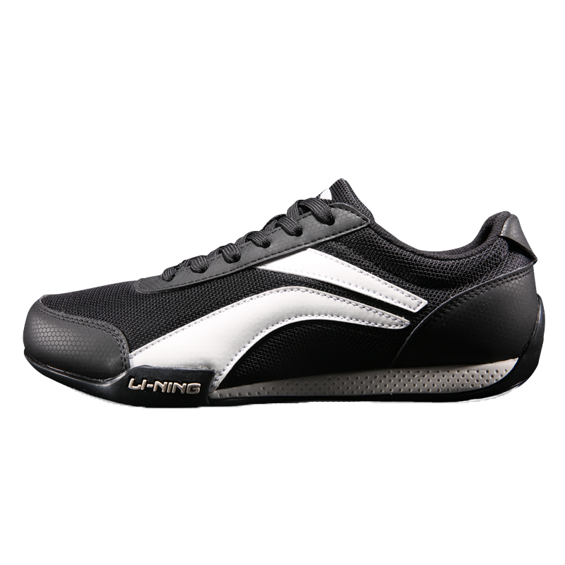 鞋运动休闲鞋男秋季冬季经典赛车鞋板鞋运动鞋慢跑鞋黑米白42内长265