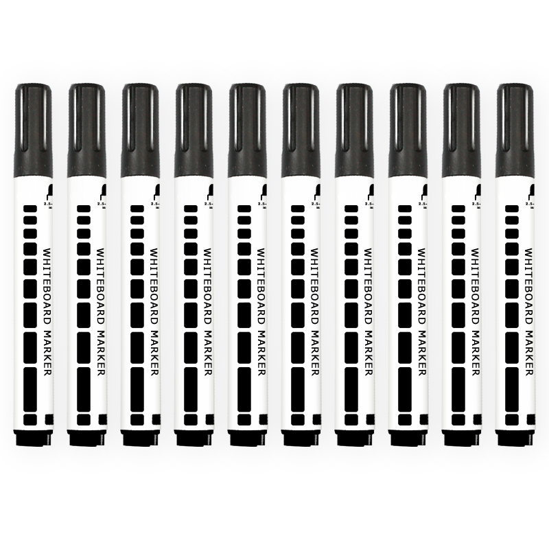 aucs 白板笔 办公会议易写水性白板笔可擦彩色 黑色10支/盒 3.9元