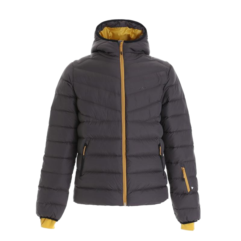 迪卡侬滑雪运动男士羽绒服夹克wedze500碳灰2472076s