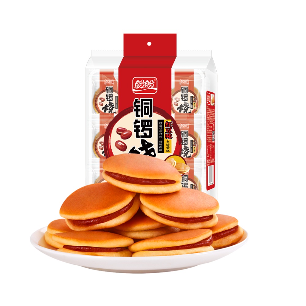 盼盼铜锣烧红豆味240g*1袋早餐包小面包蛋糕零食休闲糕点小吃营养 14.