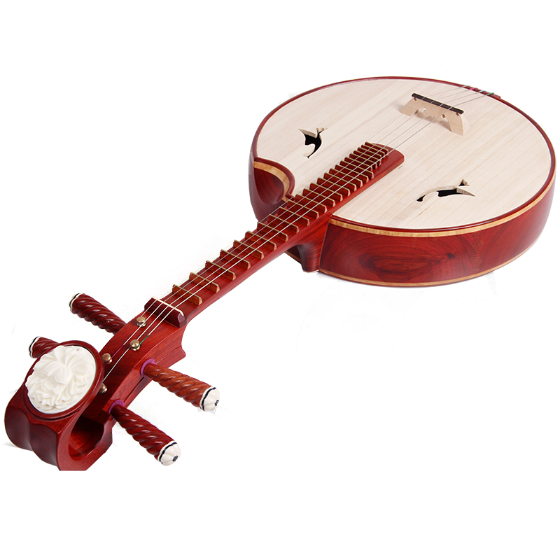 梵巢 民族弹拨乐器 硬木 骨花 初学入门 中阮 乐器  zr-01 乐队剧团