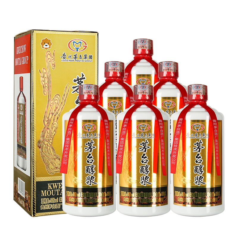 拍3件 【年货白酒】贵州茅台集团 茅台醇浆酒 封藏珍藏v90 53度柔和