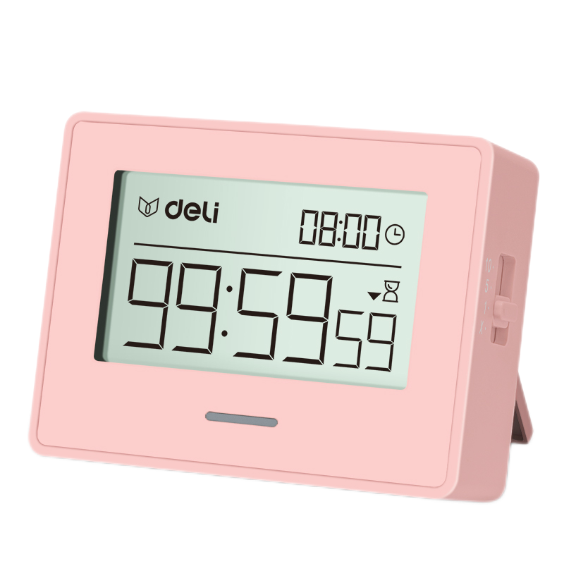 得力计时器学习电子钟学生桌面时钟提醒器儿童闹钟多功能厨房电子定时