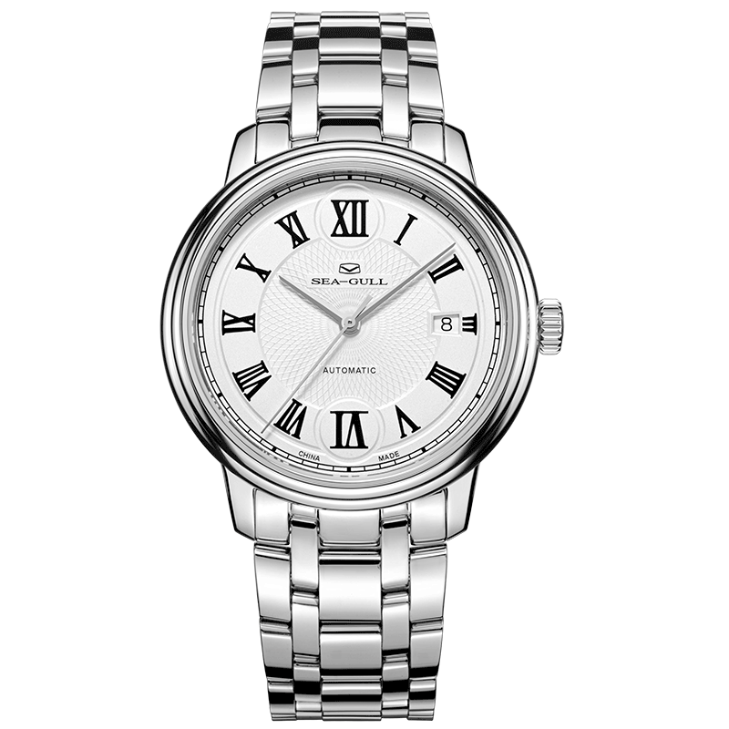 海鸥seagull手表罗马刻度商务休闲男士手表自动机械手表男士机械表