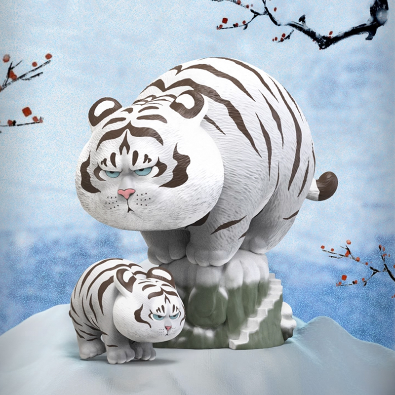 棒潮玩 mighty jaxx 不二马 高处不胜寒 冬季限定 胖虎潮玩摆件 200元