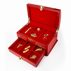 chj jewellery 潮宏基 婚庆九宝 结婚嫁妆黄金足金九宝黄金嫁妆礼盒