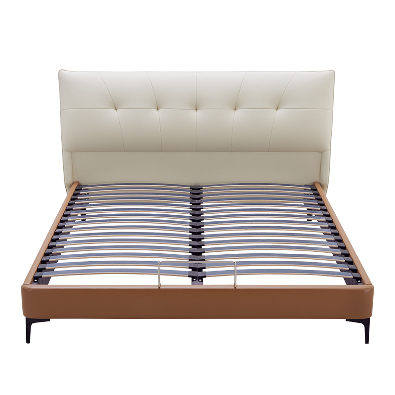 喜临门床 头层牛皮软床 排骨架大床 现代简约婚床 安娜·贝斯 1800*