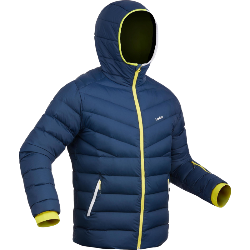 迪卡侬羽绒服男秋新款户外保暖加厚面包服短款夹克wedze1 男款深蓝色