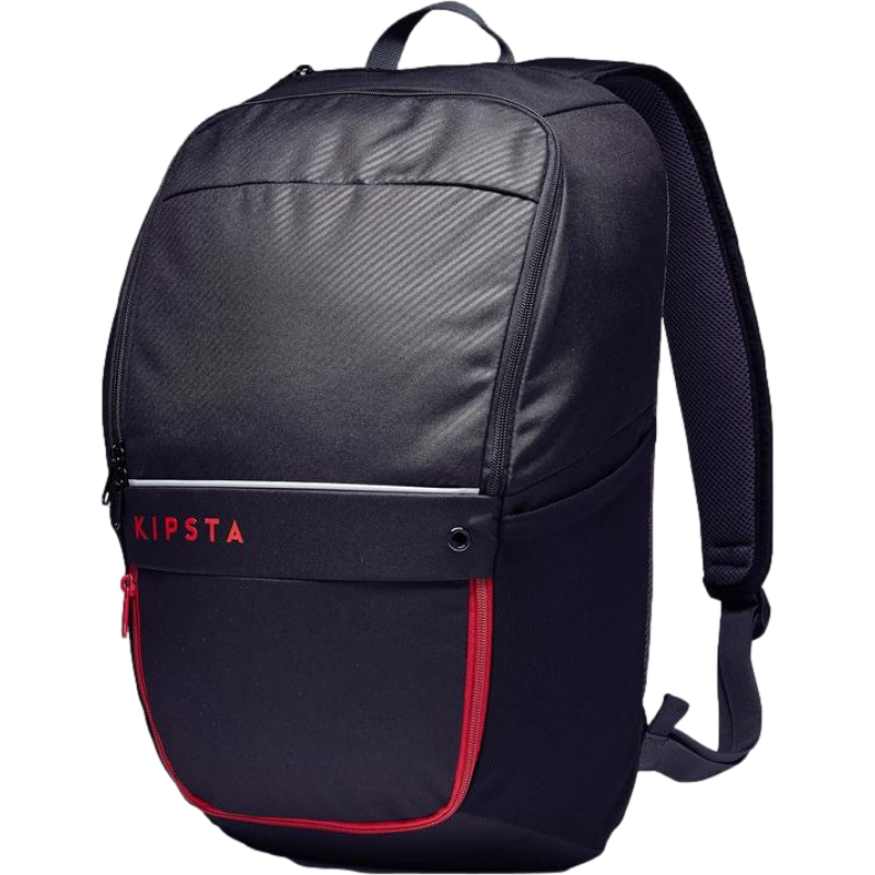 拍2件迪卡侬足球运动运动背包双肩包书包kipstaclassic25l黑色红标