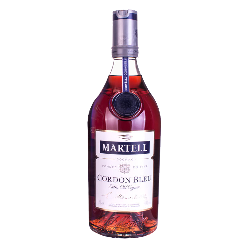 马爹利蓝带martellcordonbleu干邑白兰地40vol1500ml法国原装进口烈酒