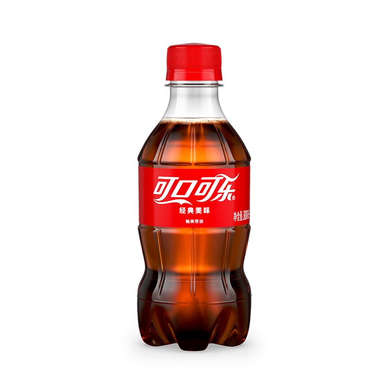 cocacola可口可乐汽水碳酸饮料300ml6瓶