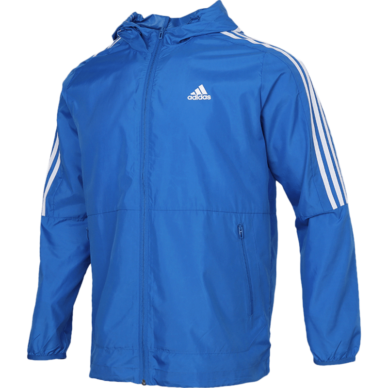 拍3件adidas阿迪达斯外套男2022春季新款跑步训练运动服防风透气舒适