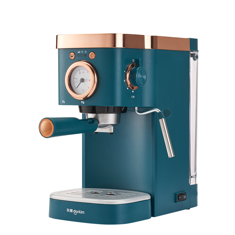咖啡机意式浓缩家用半自动20bar高压萃取温度可视蒸汽打奶泡dlkf5400