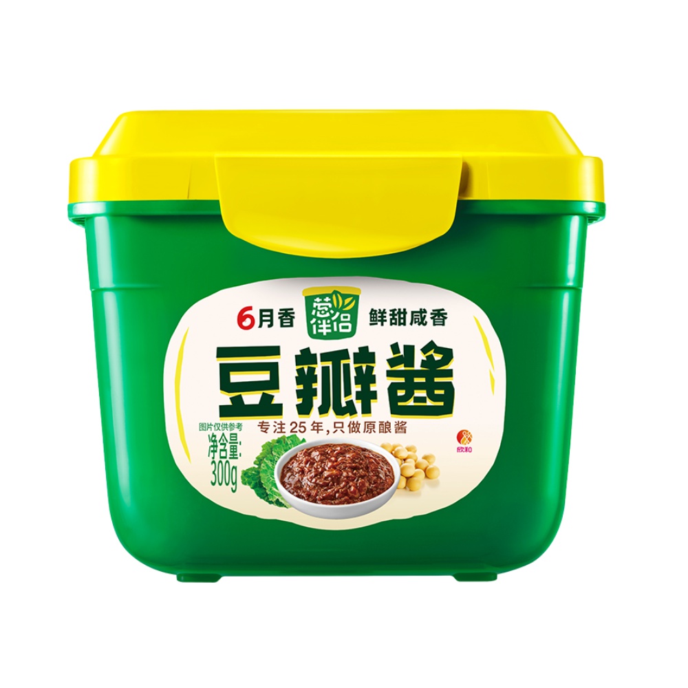 欣和调味酱葱伴侣6月香豆瓣酱300g原酿豆瓣酱六月香大酱炒菜    7.5元
