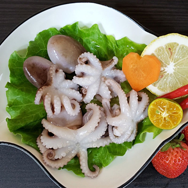 plus会员:海鲜小章鱼火锅食材新鲜八爪鱼 迷你八爪鱼  4斤(没去内脏)