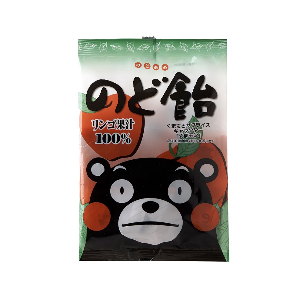 拍3件直营日本kumamon苹果味水果糖90g母婴糖果零食手机润喉糖