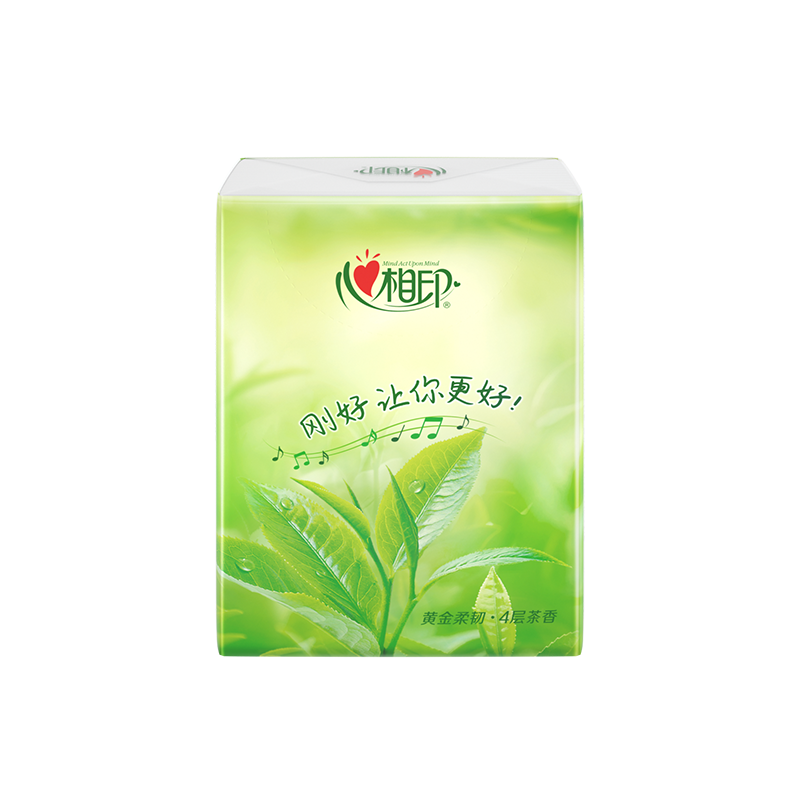 心相印手帕纸 茶语系列 4层面巾纸7片12包*6条纸巾(整箱销售/新老包装