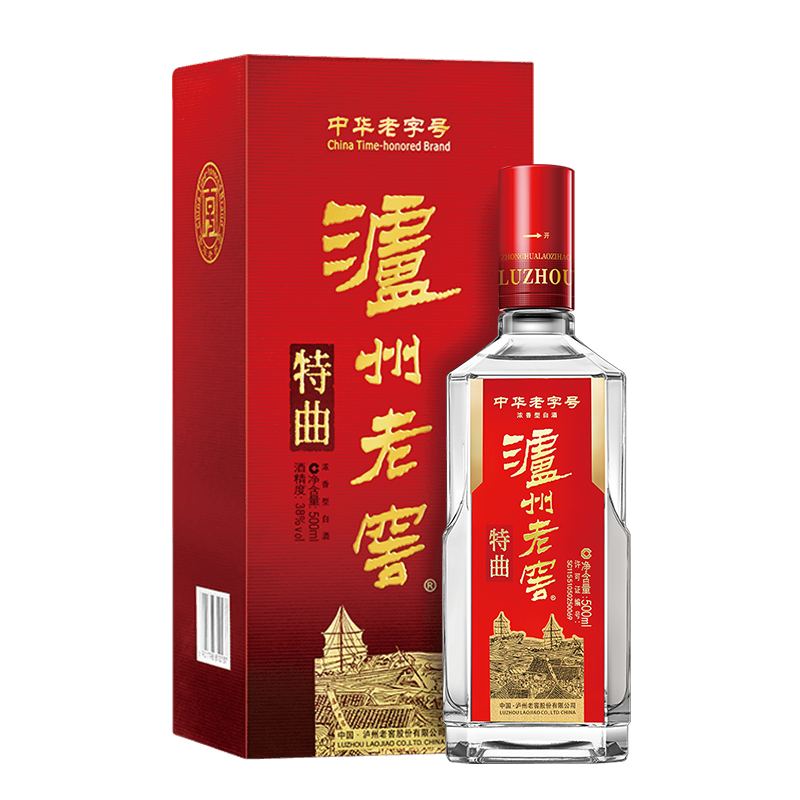泸州老窖特曲38度浓香型白酒500ml百年品牌泸州老窖荣誉出品新老包装