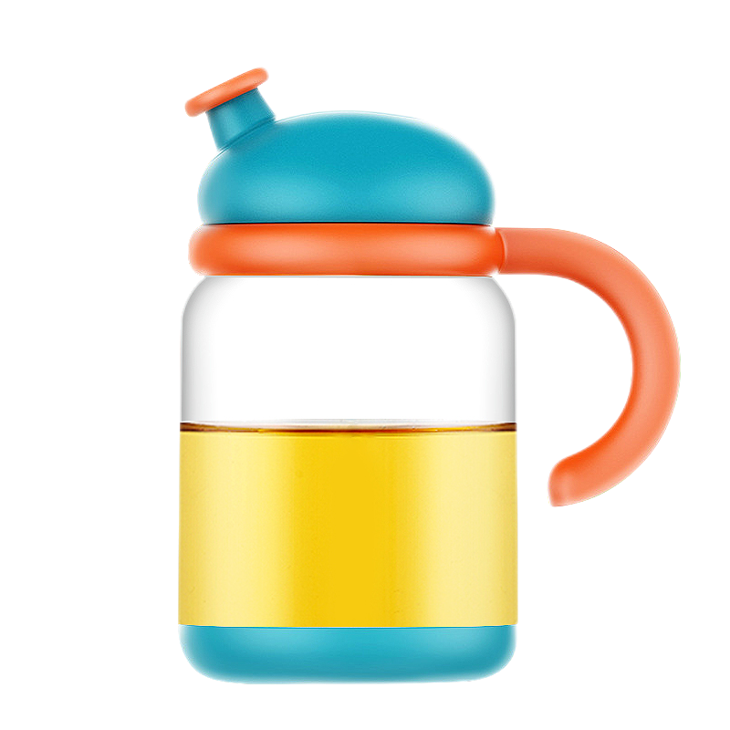 诺派(nuopai)自动开合油壶 卡通厨房酱油瓶 醋壶油瓶 玻璃油壶 防漏醋