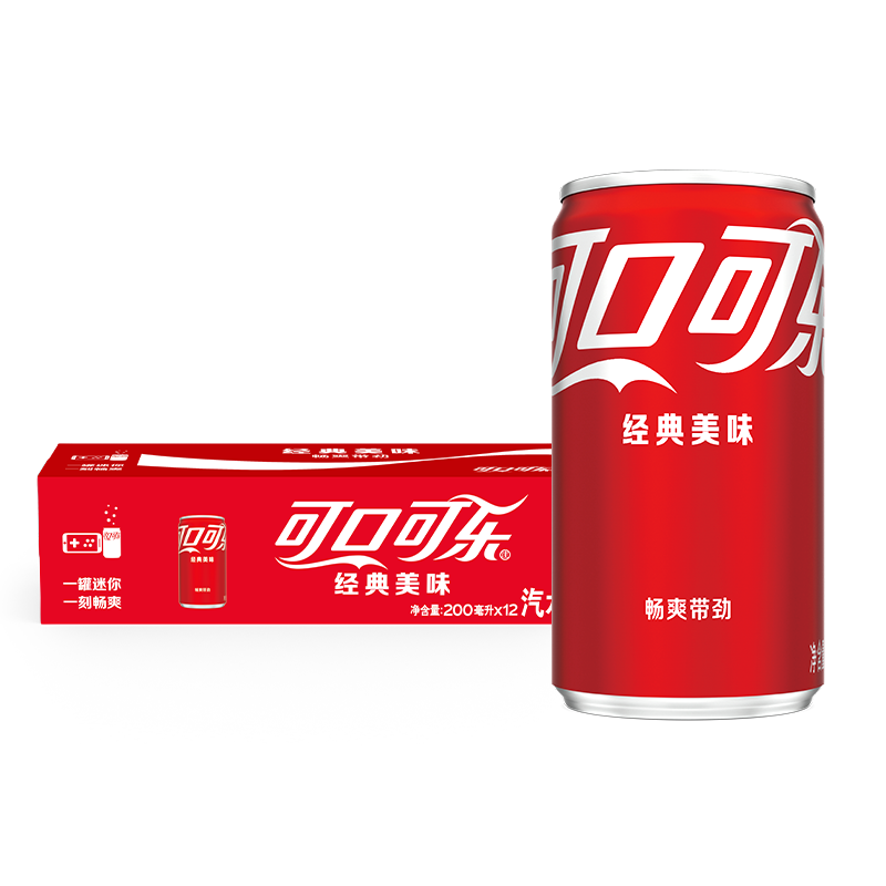 cocacola可口可樂零度可樂無糖迷你便攜小瓶裝可口可樂300ml12