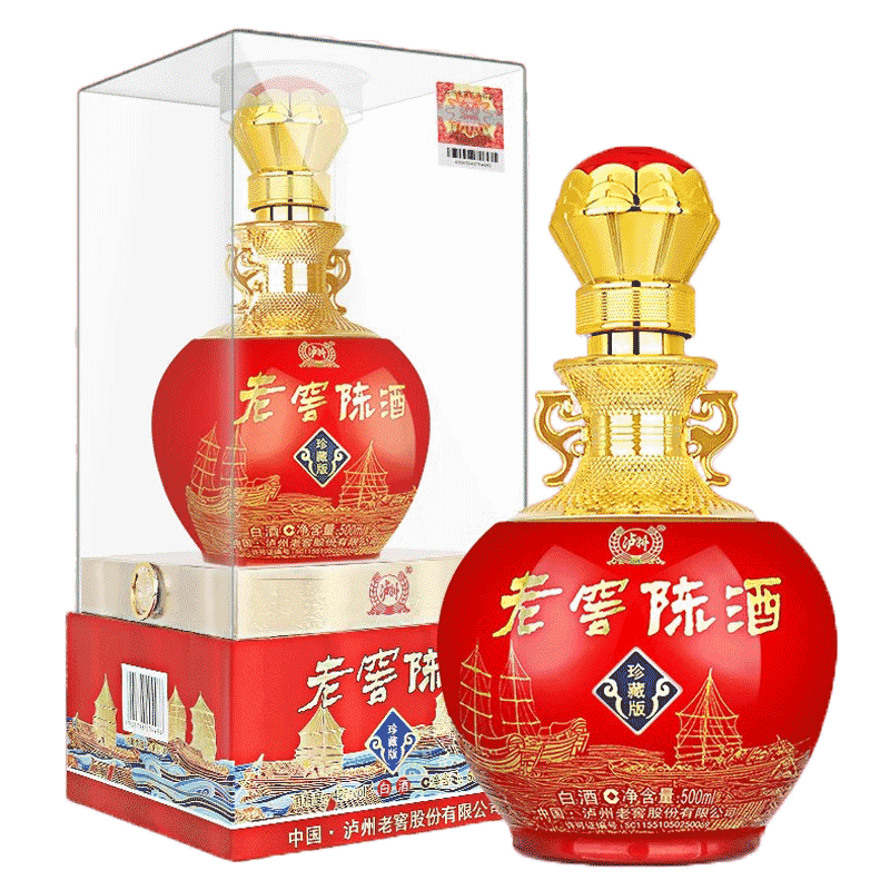 泸州老窖股份42度老窖陈酒珍藏500ml6白酒瓶装喜酒整箱特价礼盒