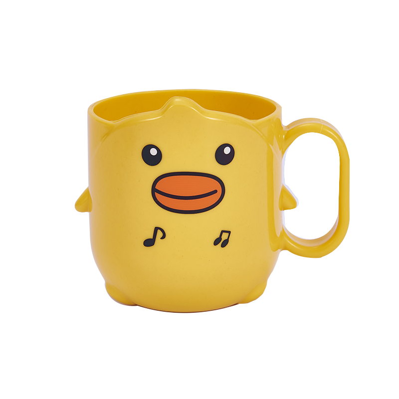 香柚小镇漱口杯刷牙杯小黄鸭儿童加厚防摔漱口杯子卡通可爱宝宝创意