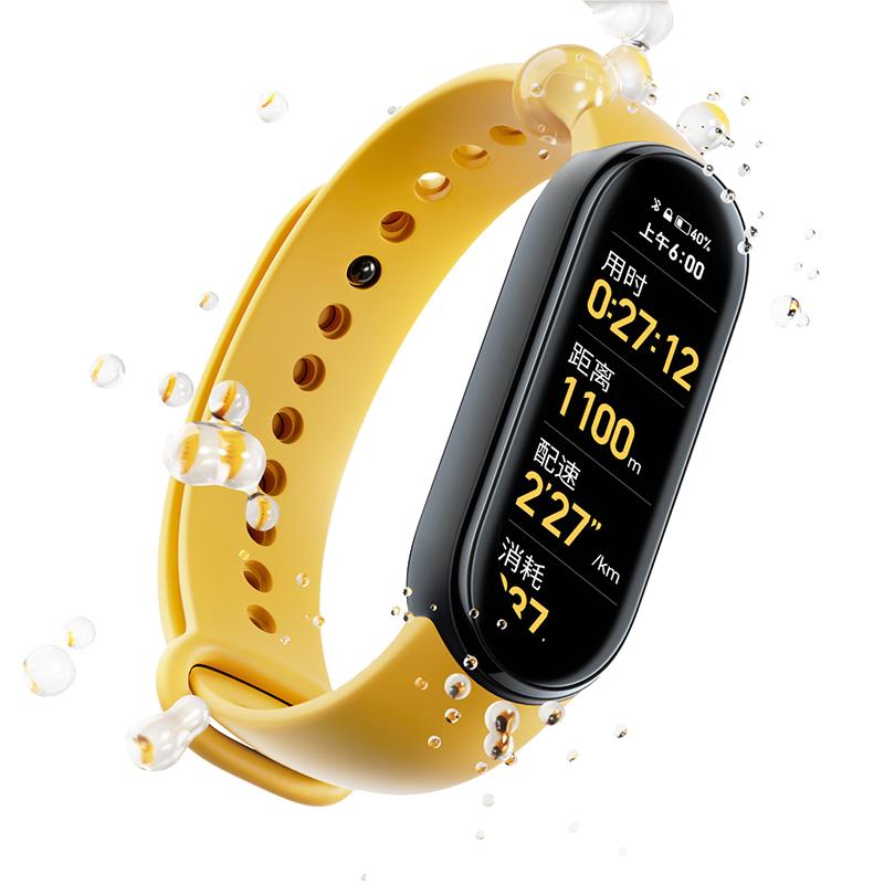 小米智能彩屏手环6运动心率睡眠天气监测防水男女款5nfc支付新品