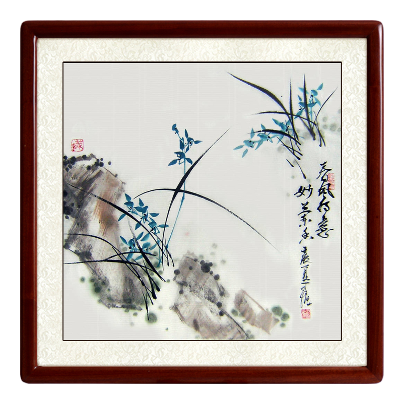 尚得堂纯手绘国画山水画花鸟画客厅挂画装饰画水墨画书画真迹兰花